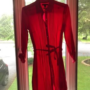 Hot Pink Tommy Hilfiger Shirt Dress Size S
